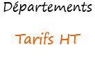 Départements Tarifs HT