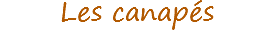 Les canapés
